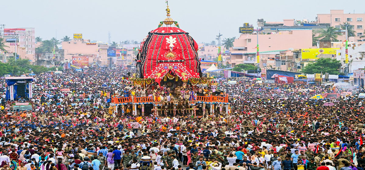 जगन्नाथ रथयात्रामा भागदौडको कारण तीनको मृत्यु, ५० बढी घाइते